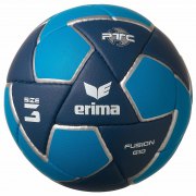 Ballon de handball G10 Fusion Erima taille 3 bleu marine/turquoise/argent - 