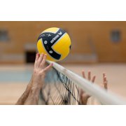 Ballon de volleyball KING OF THE COURT Erima taille 5 noir/jaune/argent - 