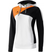 Sweat-shirt avec capuche Premium One Erima  femme blanc/noir/orange néon - 