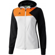 Veste d'entraînement avec capuche Premium One Erima  femme blanche/noire/orange néon - 