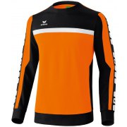 Sweat-shirt 5-CUBES Erima homme  orange/noir/blanc - 