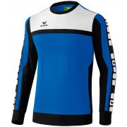 Sweat-shirt 5-CUBES Erima homme bleu roi/noir/blanc - 