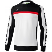 Sweat-shirt 5-CUBES Erima homme blanc/noir/rouge - 
