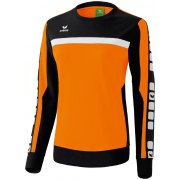 Sweat-shirt 5-CUBES Erima  femme orange/noir/blanc - 
