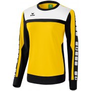 Sweat-shirt 5-CUBES Erima  femme jaune/noir/blanc - 