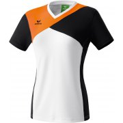 T-shirt Premium One Erima  femme blanc/noir/orange néon - 
