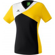 T-shirt Premium One Erima  femme noir/jaune/blanc - 