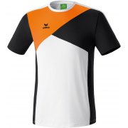 T-shirt Premium One Erima homme blanc/noir/orange néon - 