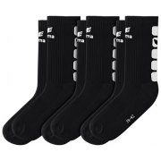 Lot de 3 paires de chaussettes 5-CUBES Erima noires/blanches - 