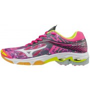 CHAUSSURES INDOOR FEMME  WAVE LIGHTNING Z4 ( PinkGlo/White/Iro ) - 