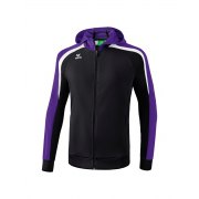Veste d'entraînement Liga 2.0 avec capuche Erima homme noire/dark violette/blanche - 
