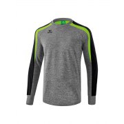 Sweatshirt Liga 2.0 Erima homme gris chiné/noir /vert gecko - 
