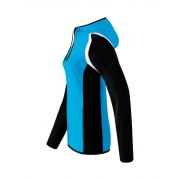 Veste d'entraînement Razor 2.0 avec capuche Erima femme bleu curaçao/noire/blanche - 