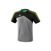 T-shirt Premium One 2.0 Erima homme gris chiné/noir/citron vert pop - 