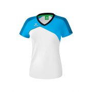 T-shirt Premium One 2.0 Erima femme blanc/bleu curaçao/noir - 