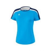 T-shirt Liga 2.0 Erima femme bleu curaçao/bleu marine/blanc - 