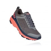 CHAUSSURES DE TRAIL HOKA ONE ONE CHALLENGER ATR 5 FEMME (Charcoal Grey/Fusion Coral) - 