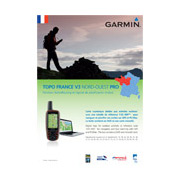CARTE TOPOGRAPHIQUE GARMIN DVD TOPO FRANCE V3 Nord-Ouest + MicroSD/SD - 