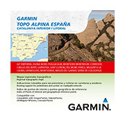 CARTE TOPOGRAPHIQUE GARMIN TOPO Alpina Espana: Catalunya interior-Litoral - 